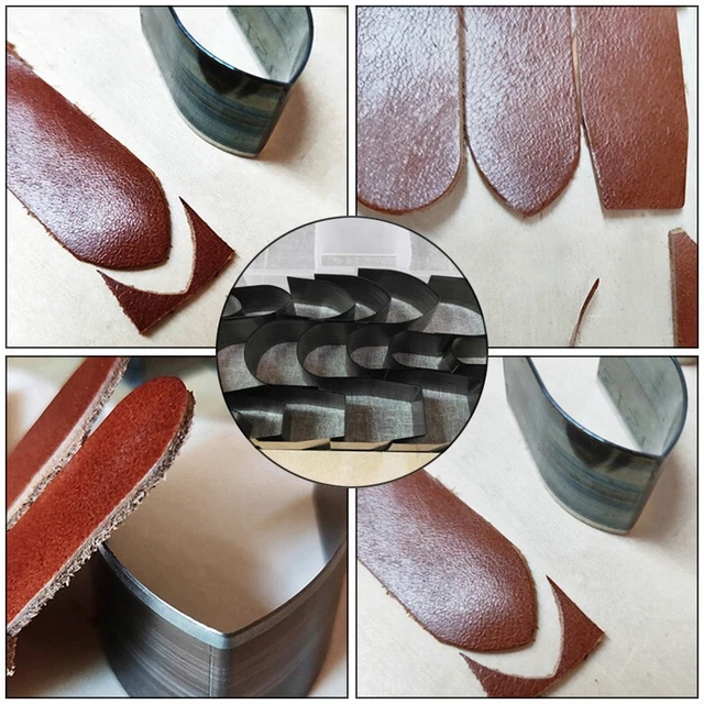 Set Di Accessori IN Pelle Cutter Punzone Cinturino Cintura Portafoglio End