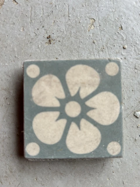 Reclaimed Antique Victorian Edwardian Encaustic Geometric Vitrified Floor tiles