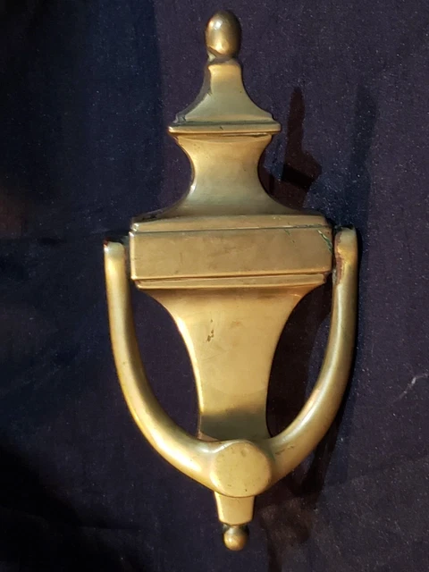 Vintage Rostand Brass Door Knocker With Original Screws 8.5 Inch High