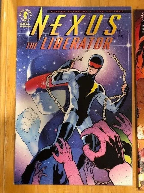 Nexus The Liberator #1-4, the Origin, Alien Justice #1 and #2 (lot of 7 comics) 8