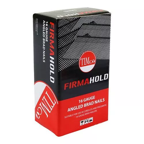 Timco - FirmaHold Collated Brad Nails 16 Gauge Galvanised (16g x 32 - 2000 Pcs)