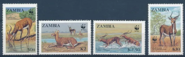[BIN17997] Zambia 1987 WWF - Fauna good set very fine MNH stamps
