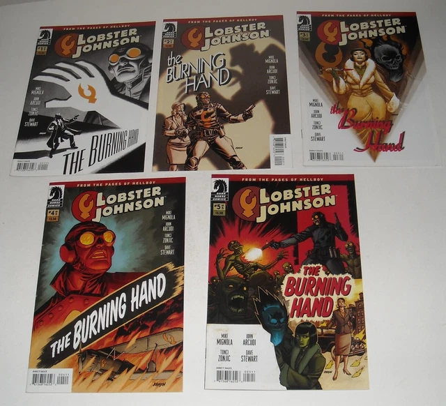 Lobster Johnson Burning Hand #  1- 5 Complete Mini Series Dark Horse Comics 2022