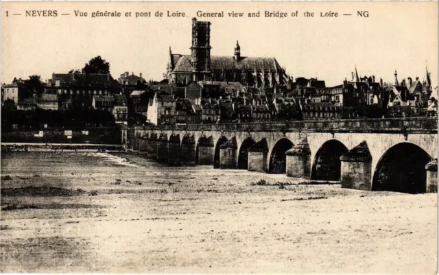 CPA NEVERS - Vue générale et pont de Loire - général view and (355735)