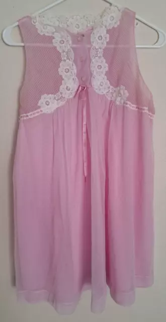 VTG 1960'S GOSSARD Artemis Pretty Pink Sheer Nightgown Medium $28.99 ...