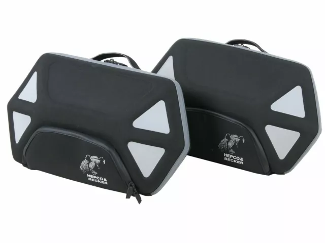 Hepco & becker Moto Bolsas Lateral Royster 2 x 13 Litros Set Para Soporte C-Bow 3