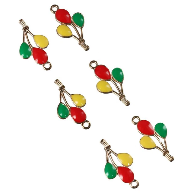 Legierung Bunte Emaille-Ballon-Reize Heißluft ballon Charms  Fußkettchen