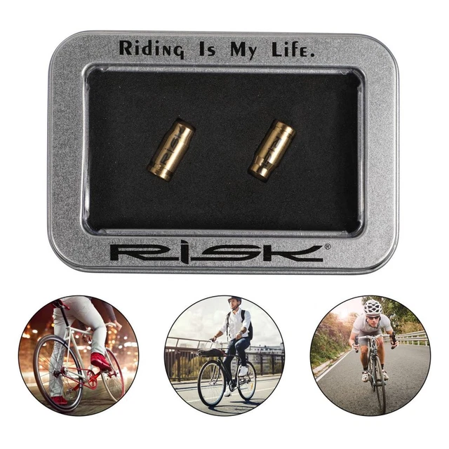 Tappo valvole bicicletta lega di titanio copertura stelo valvola tappi pneumatici accessori