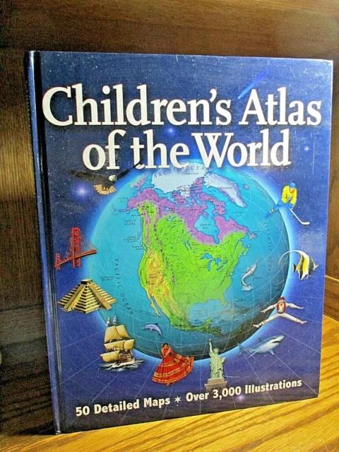 Homeschooling Childrens Atlas Of The World Hardcover Maps