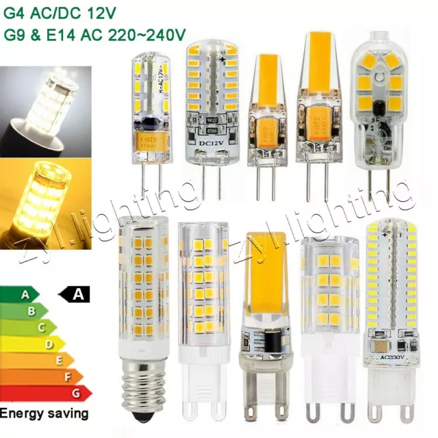 Led Lampe G4 G9 E14 Birne Licht 2W 3W 5W 6W 7W COB SMD Chips Bulb light 12V 220V