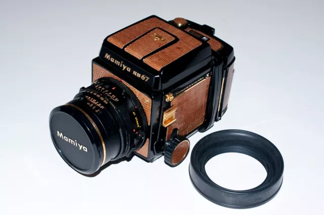 Mint Mamiya RB67 Pro S Golden Lizard with SEKOR-C 127mm F3.8 Lens