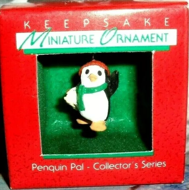 Penguin Pal`1988`Miniature-1St In The Series,Hallmark Christmas Ornament-: New