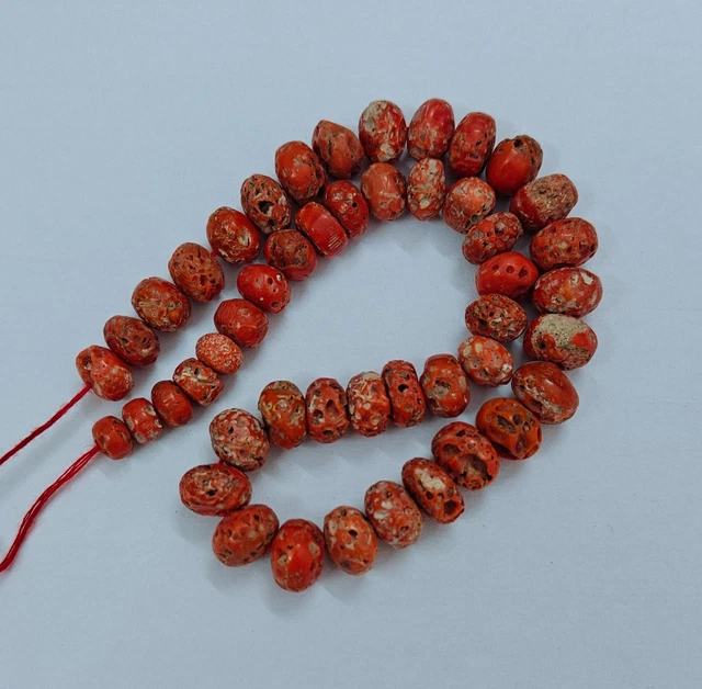 Perles De Corail Naturel 100% - Provenance Italie - Lot D'Environ 40-45 Carats - Pour Création Bijoux