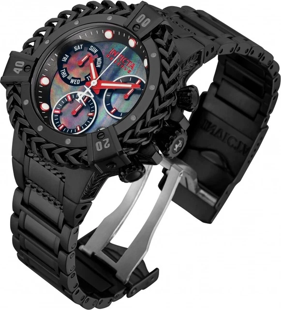 Map. Dial INVICTA MENS RESERVE Bolt HERCULES 43mm SWISS MOP DIAL Chrono 200m SS ...