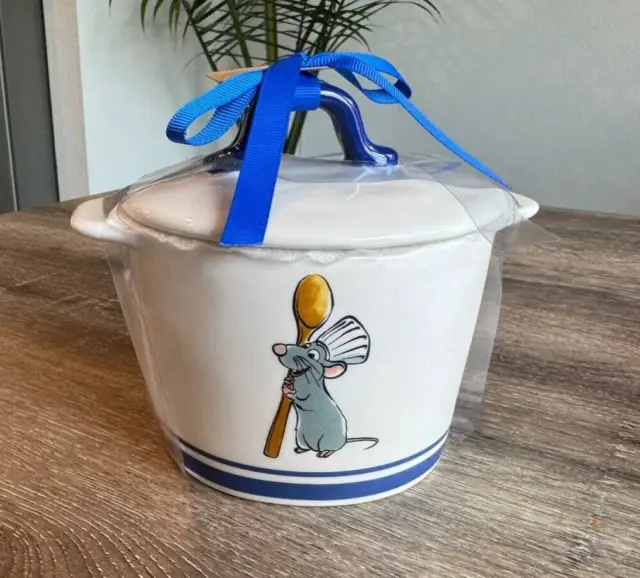 Rae Dunn Disney Ratatouille "Bon Appetit" Small Bowl Dish With Lid