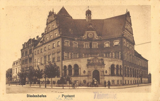 Cpa 57 Thionville Deidenhofen Post Office