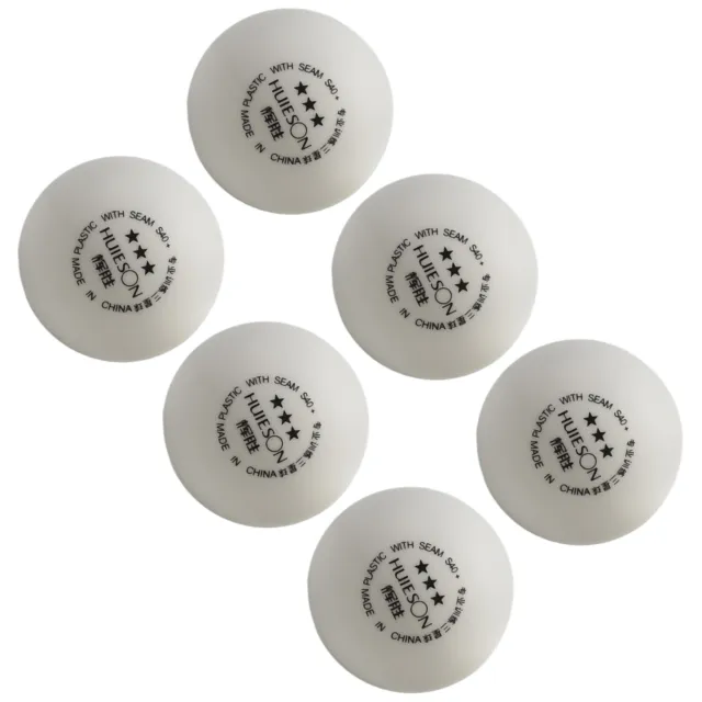 Balles de tennis de table ABS légères et durables 6 pièces pour entraînement