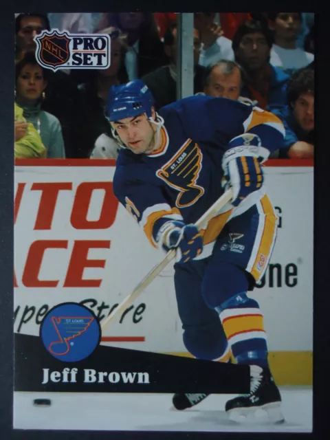 NHL 212 Jeff Brown St. Louis Blues Pro Set 1991/92