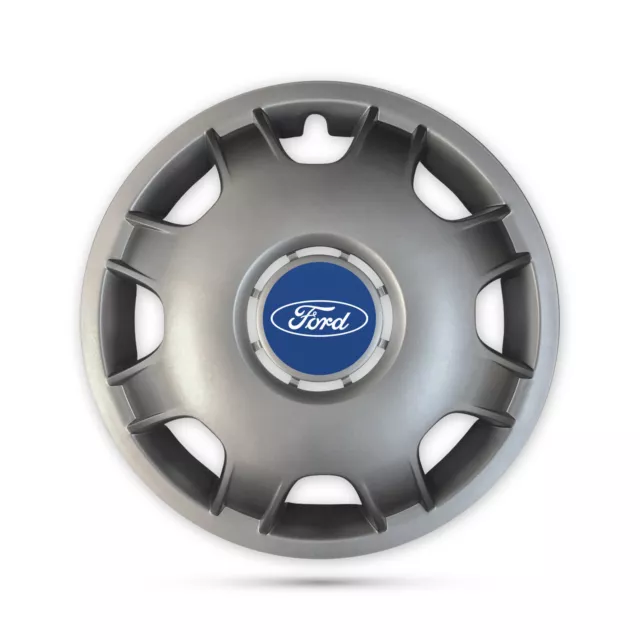Per Ford Transit Motorhome Camper Van 14"" 4x tappi mozzo finiture ruota piatto profondo