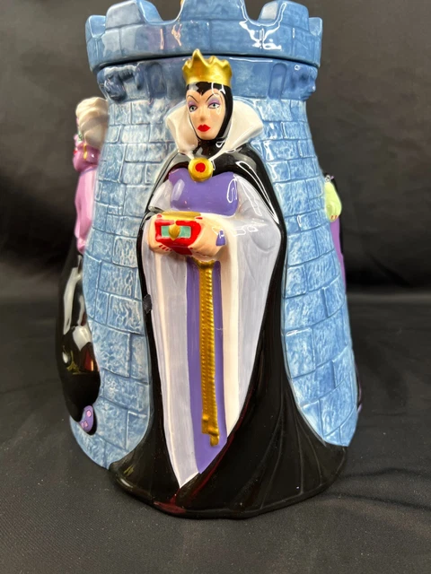 DISNEY VILLAINS COOKIE Jar Maleficent, Ursula Evil Queen And Diablo 11