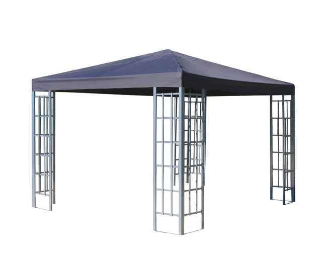 QUICK STAR 4 Parois latérales avec fenêtre en PVC 300 x 195 cm pour tonnelle Sahara 3 x 3 m Gris QUICK STAR 4 Parois latérales avec fenêtre en PVC 300 x 195 cm pour tonnelle Sahara 3 x 3 m Gris