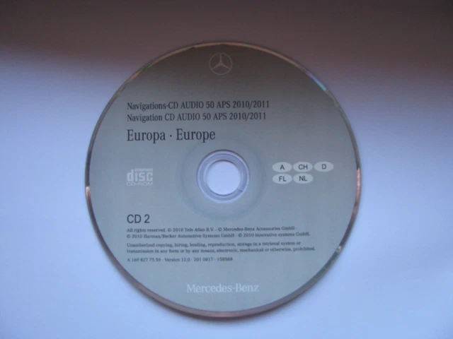 mercedes navi cd 50 aps arancione Germania, CH, A, FL, NL 2010/2011