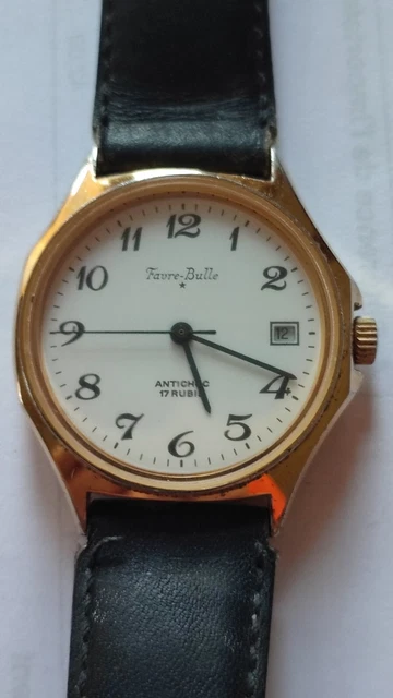 Montre Bracelet Mécanique ROLYS à Remontage Manuel - Boîtier Plaqué Or, Ronde, En état De Marche, Occasion
