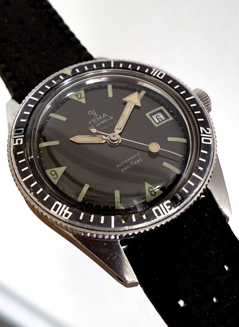 Montre De Plongée Jaz Skin Diver Vintage - Mécanique Manuelle Années 70 - Révisée - Style Rallygraf/Yema