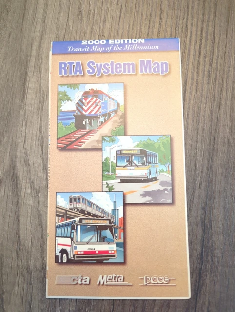 RTA REGIONAL TRANSIT Authority of Chicago Route Map 2000 Edition (RU) £ ...