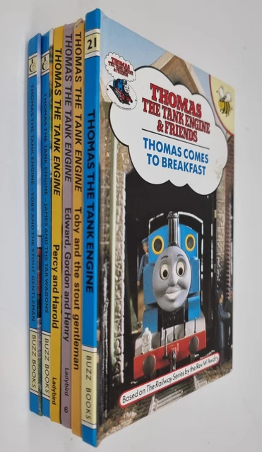 VINTAGE THOMAS THE TANK ENGINE and FRIENDS Bulk 6 Book Lot LADYBIRD ...