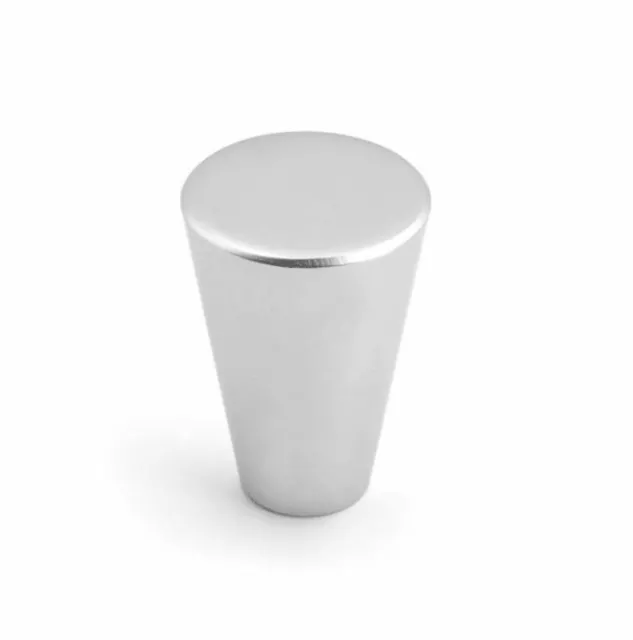 Richelieu Expression BP868174 Matte Chrome 13/16" Conical Cabinet Knob