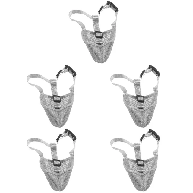 5pcs museau de chien de compagnie de compagnie pratique sans aboiement de chien