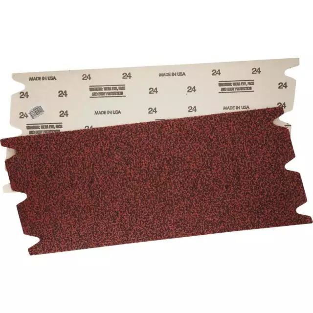 Virginia Abrasives 24g Floor Sanding Sheet 002-808024 Pack of 10 Virginia