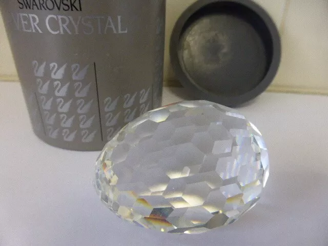 Swarovski Crystal Vintage LARGE EGG Very Rare 1979 -1992 Mint in box