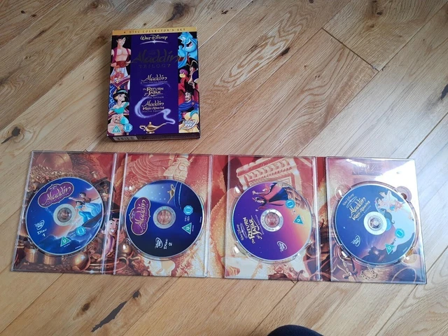 DISNEY ALADDIN TRILOGY DVD boxset. Rare 4 disc version. Genuine UK R2
