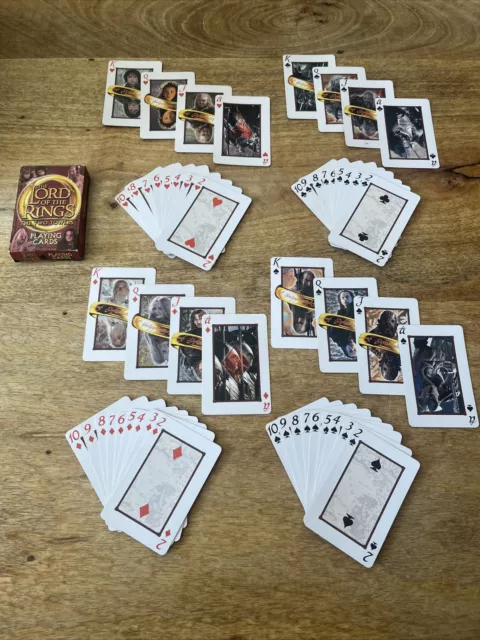 RARE Vintage Lord of the Rings The Two Towers Playing Cards BOXED FULL SET