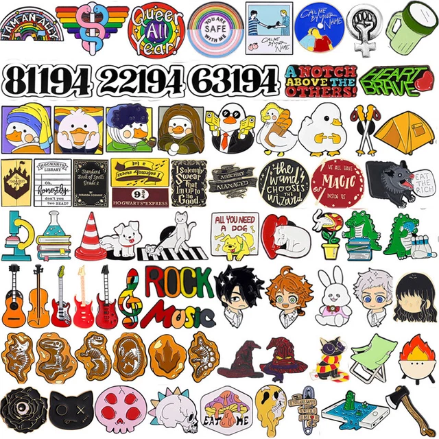 10 Broches Émaillées TOZBLEU - Badges Décoratifs Mignons Pour Vêtements, Sacs Et Accessoires