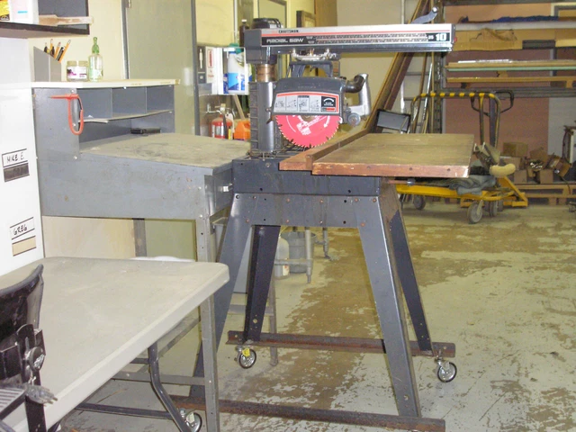 Vintage Sears Craftsman 10-Inch Radial Arm Saw Wheeled Leg Stand PICK UP ONLY Vintage Sears Craftsman 10-Inch Radial Arm Saw Wheeled Leg Stand PICK UP ONLY