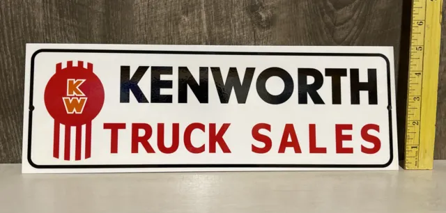 Kenworth Truck Sales Metal Sign Garage Auto Shop Semis Mechanic Engine Gas Oil