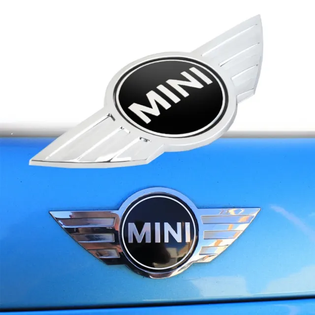 2x Logo Motorhaube Heckklappe V+H Abzeichen Emblem für Mini Cooper ONE