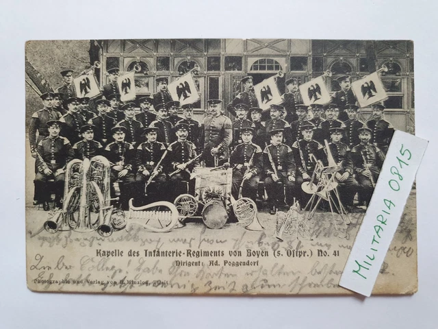 ORG. REGIMENTS Postkarte 1906 Inf. Regiment von Boyen 5. Ostpr. No. 41