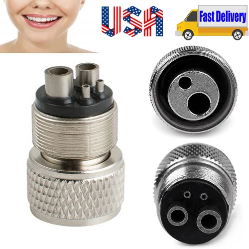 High Speed Dental Handpiece Tubing Adapter Changer 4H-2H Stainless steel USA