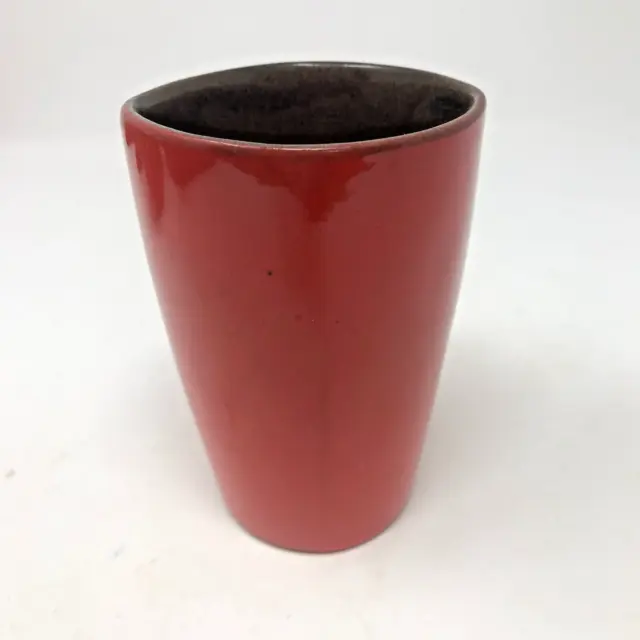 Pottery Frankoma Pottery-OK Sapulpa Oklahoma-5L Plainsman Tumbler 12oz Flame(LR)