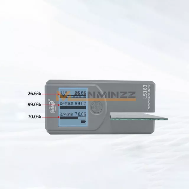 1PCS NEW LS163 Solar Film Transmission Meter Window Tint Meter 940NM IR Tester