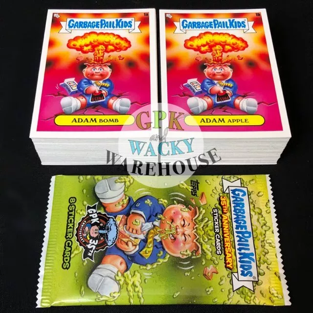 2020 Garbage Pail Kids 35Th Anniversary 200 Card Complete Set +Wrapper Adam Bomb