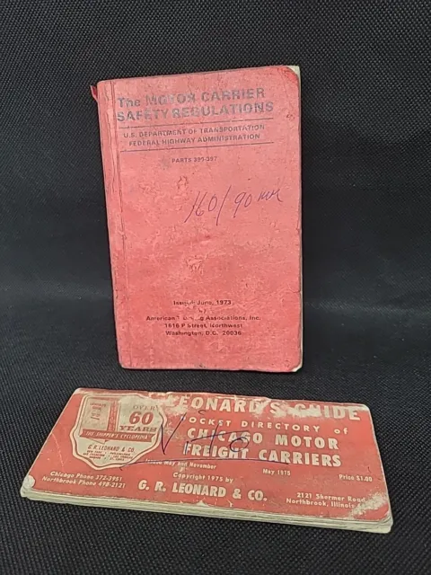 Motor Safety Regulation & Chicago Freight Carriers Pocket Directory, Used.