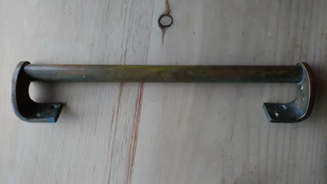 One Vintage Reclaimed Solid Brass Door Pull Handle