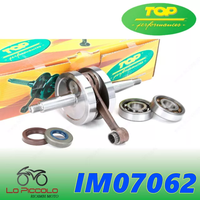 M07062 Albero Motore Top Racing Con Cuscinetti E Paraoli Minarelli Am6 50 Cc 2T