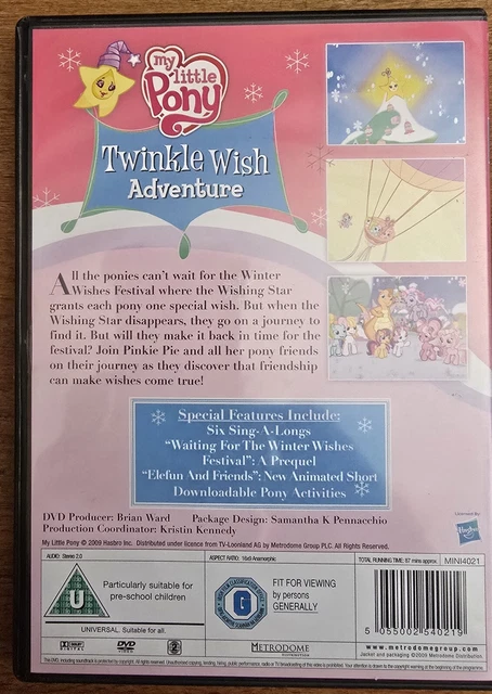 MY LITTLE PONY: Twinkle Wish Adventure DVD (2009) cert U £1.16 ...