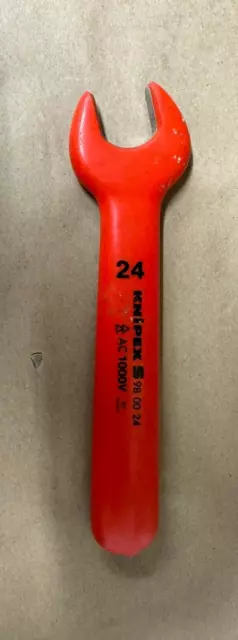 Knipex S 98 00 24mm,  Open End Wrench-1000V Insulated 24mm